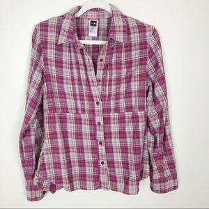 4/$25 THE NORTH FACE  Plaid Button Down Shirt